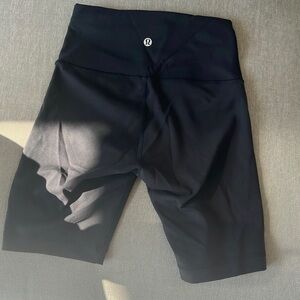 Black Align High Rise Shorts